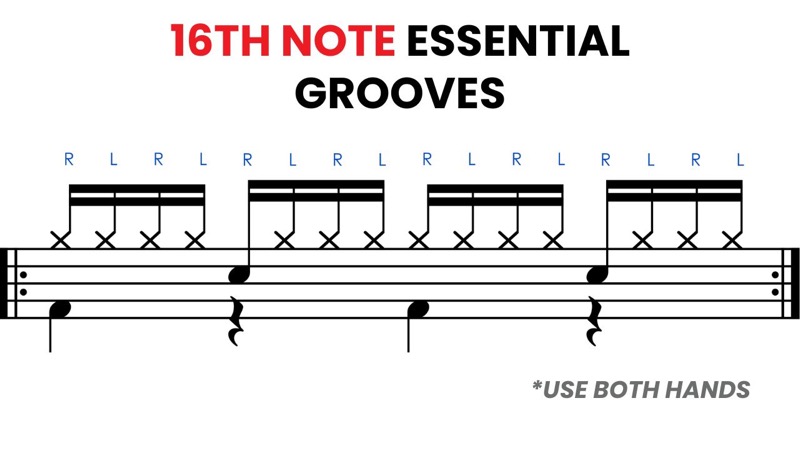 16th note grooves every drummer should know