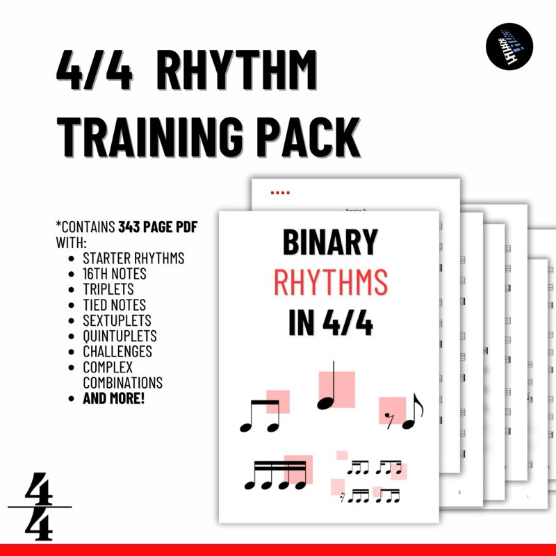 4/4 Rhythm Training MEGA Pack – 343 pages