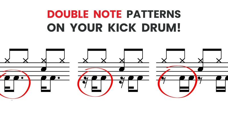 Double Kick Patterns For the Kick Drum Drummer’s Coordination 101
