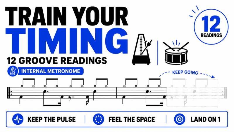 Drum Timing Workout: Keep the Groove When Notes Disappear