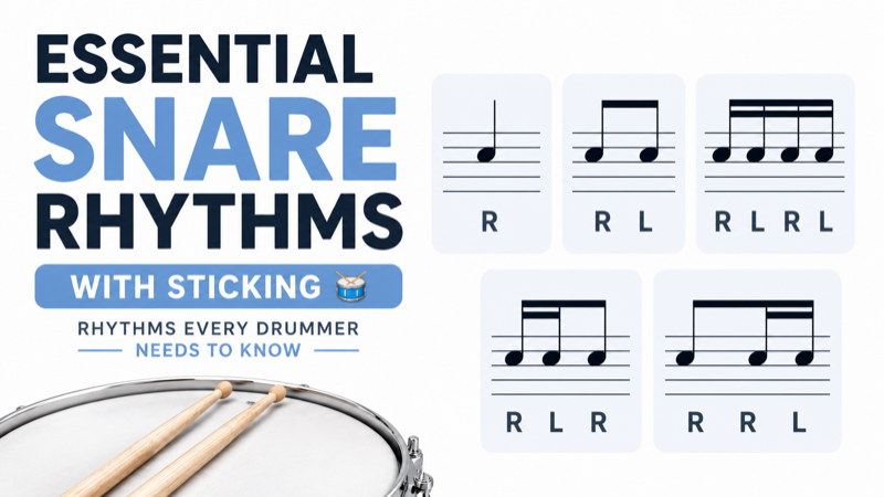 Essential Snare Rhythms With Sticking