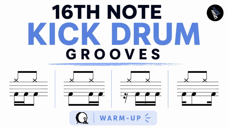 Practice 16th Note Kick Drum Grooves – Warm-Up Session
