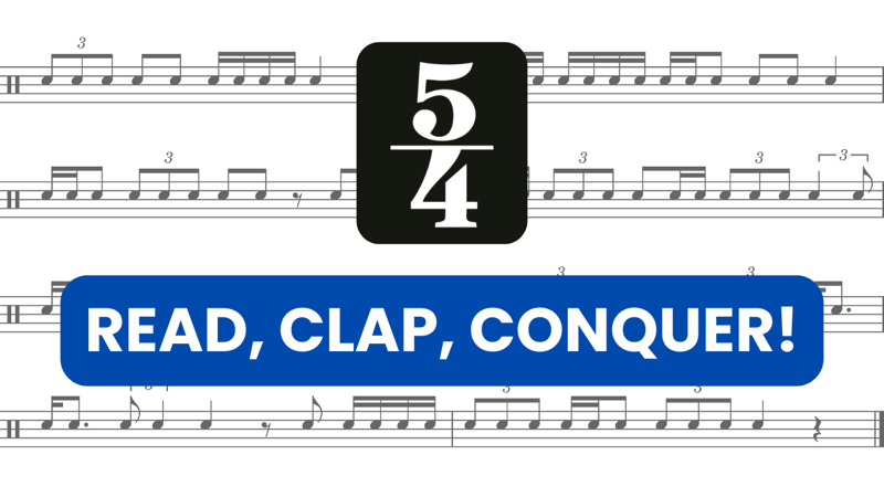 Sight-reading exercises in 5/4
